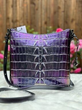 NWT Brahmin Katie Heroic Purple Kingstone Purse